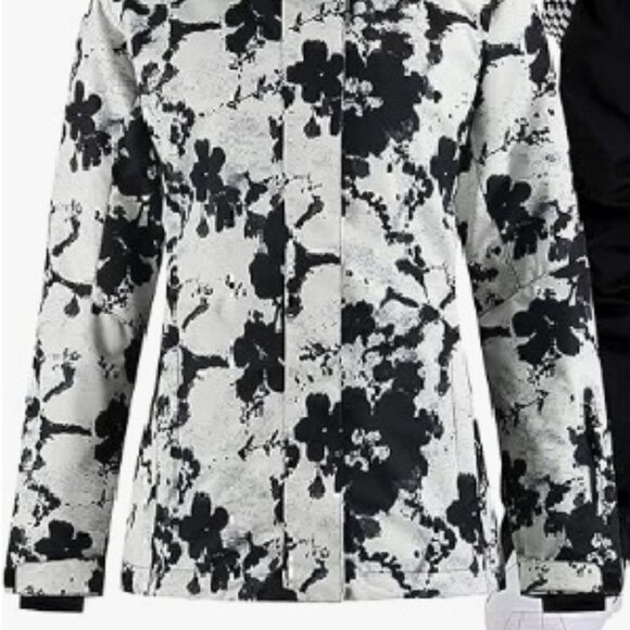 GSOU SNOW Women's Ski/Snowboarding *Jacket*, Abstract Flower Print, Large, NEW - Picture 6 of 13